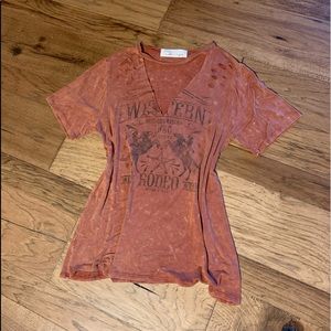 Distressed Rust T-Shirt